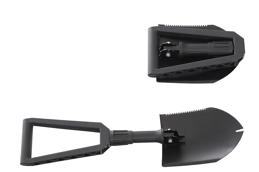 19049901 – OVERLAND VCL Shovel, Black Powder Coat Steel Folding 22.75 Inch Extended and 9.75 Inch Collapsed With Sera...